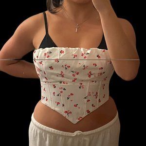 NWOT Princess Polly Floral Corset Top